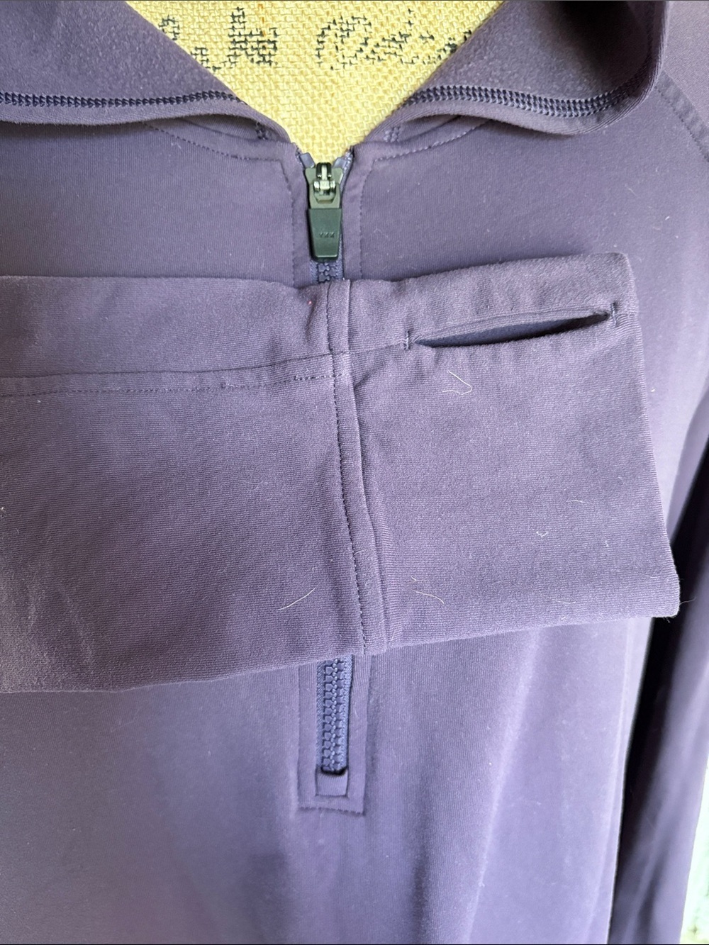 Dululth Trading Co purple dress tunic hooded long sleeve stretch fabric pockets - Picture 5 of 16
